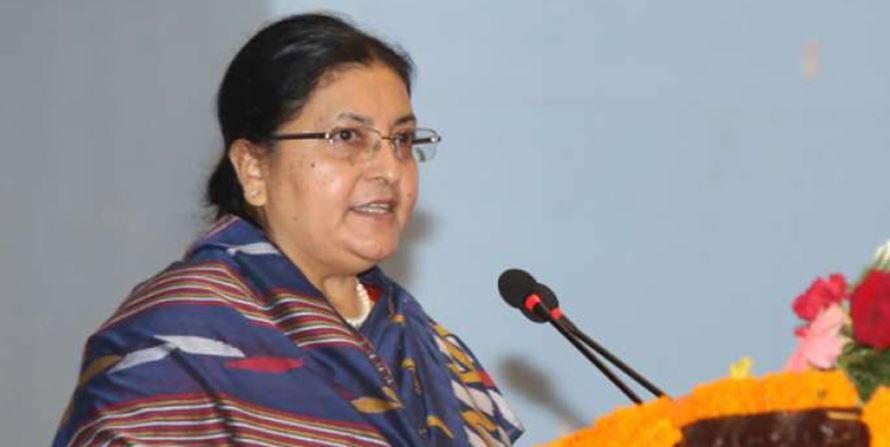 महिलाको अस्तित्व स्वीकार्दा मुलुकमा निकै ठूलो परिवर्तन हुने : राष्ट्रपति भण्डारी