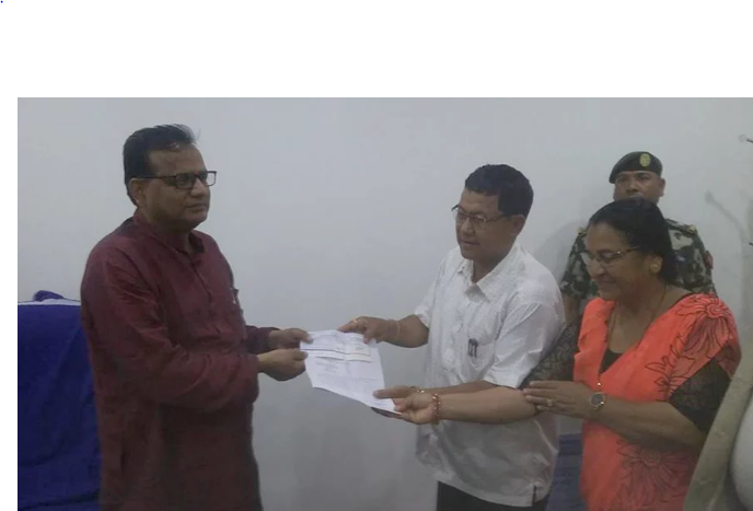 आँधी पीडितलाई झापाको शिवसताक्षी नगरपालिकाको ५ लाख सहयोग