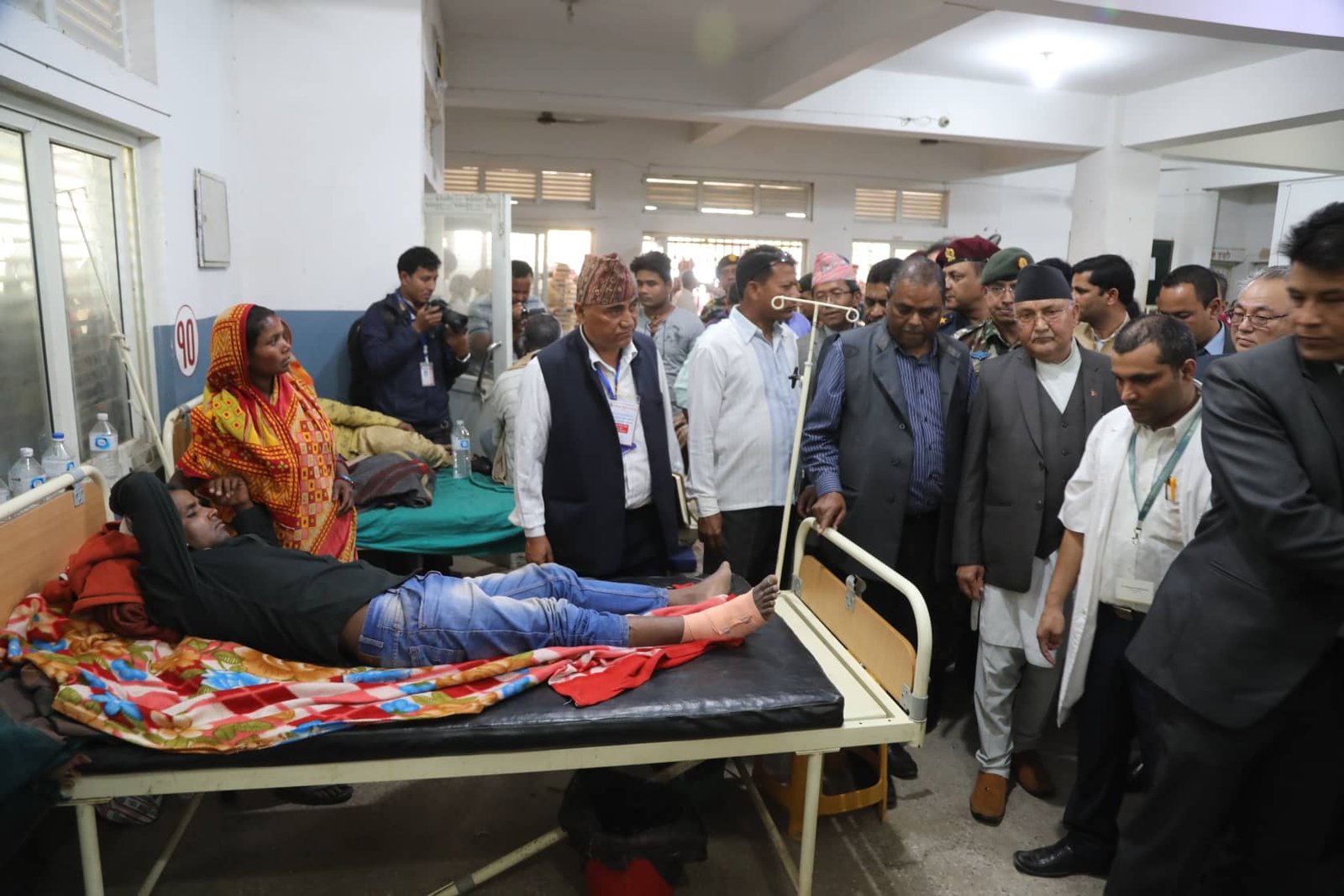 प्रधानमन्त्री ओली: बाराको कलैया अस्पतालमा