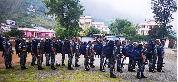 दार्चुला यार्सा पाटनमा सुरक्षाकर्मी परिचालन