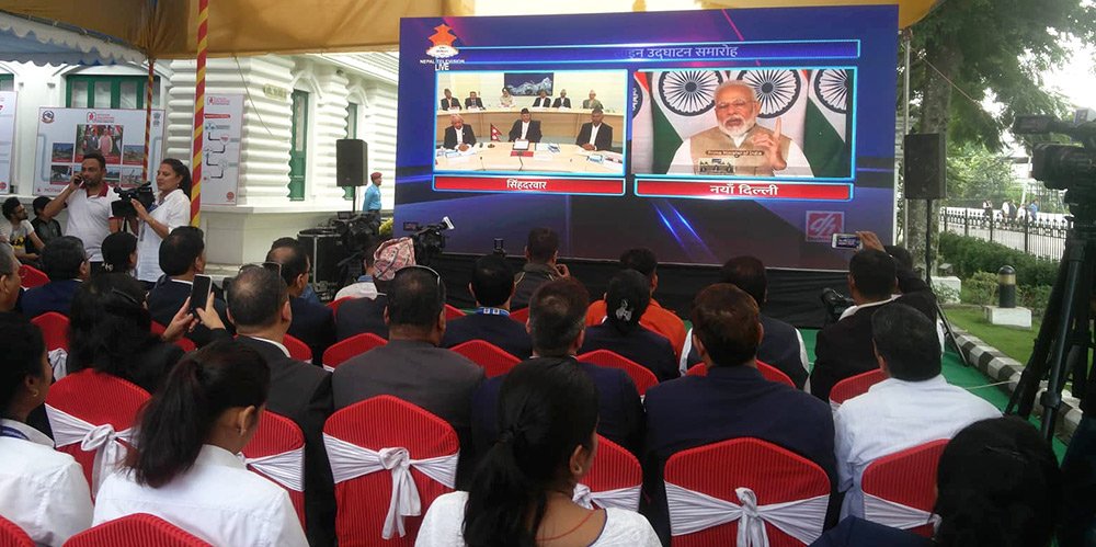पाइपलाइनको उद्घाटन गर्दै भिडियो कलमा मोदीले भनेः ओलीजीलाई भेट्न म चाँडै आउँछु