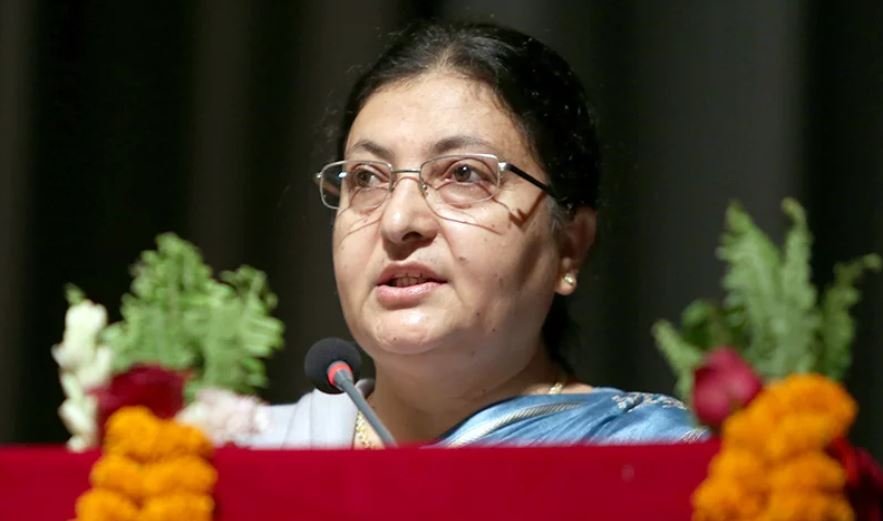 दशैको टिकाले समृद्ध नेपालको साझा राष्ट्रिय सङ्कल्पपूरा गर्न जोश र जाँगर थप्ने राष्ट्रपतिको विश्वास