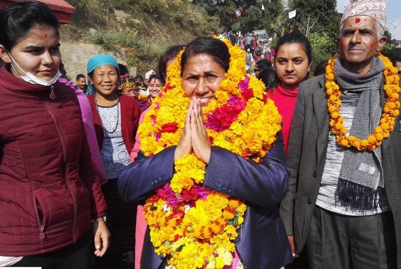 कास्की २ मा भारी मतले विद्या भट्टराई विजयी