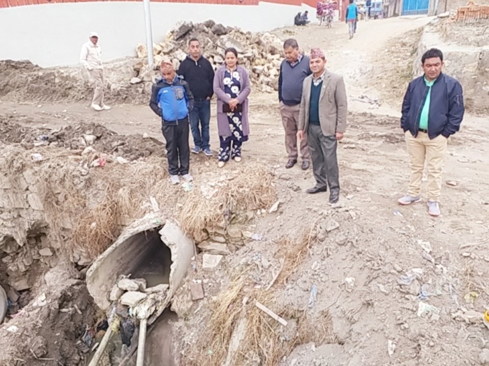 कागेश्वरीको वडा नं ९ र ७ को सिमानामा ढल व्यवस्थापनः किसानहरुलाई राहत