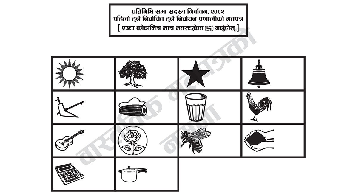 निर्वाचन आयोगले गर्यो मतपत्र सार्वजनिक